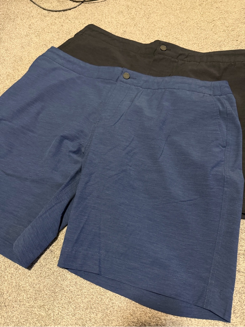 Faherty All Day Men's Blue and Black Flat-Front Shorts Bundle sz 42